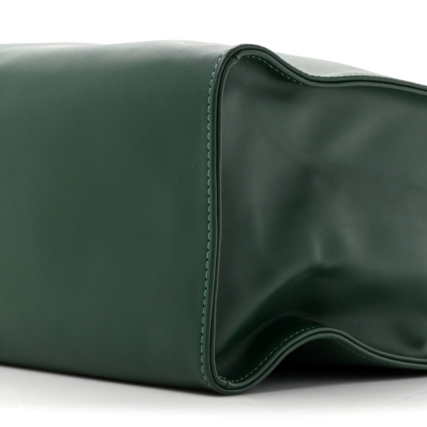 Vegan Leather Medium Shopping Bag Dark Olive