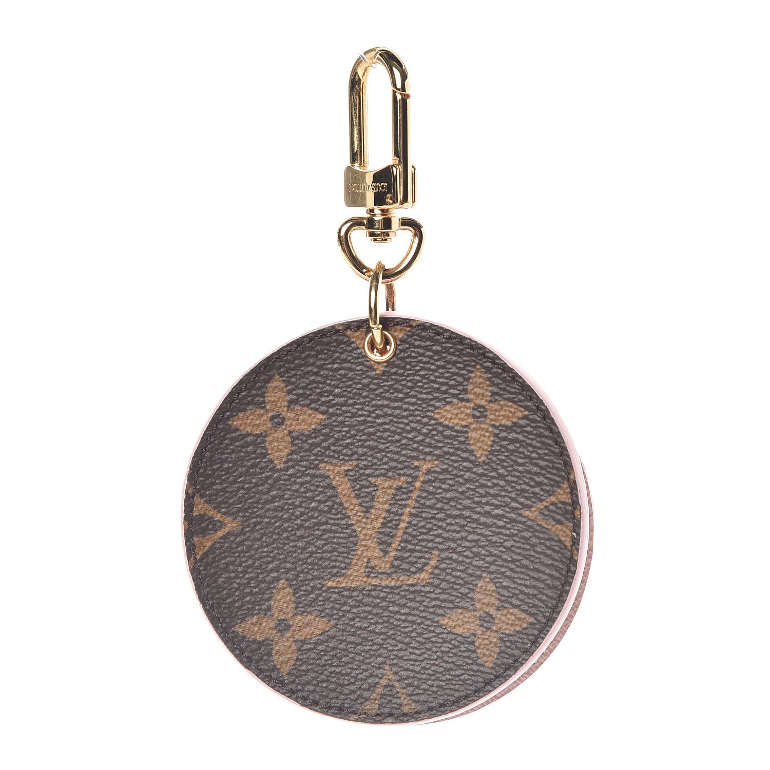 Louis Vuitton Monogram LV Mirror Bag Charm Key Holder Rose