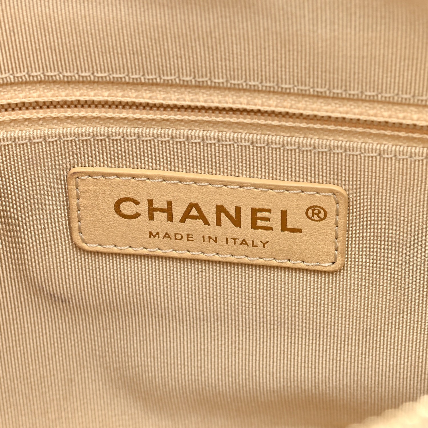 Chanel Goatskin Quilted Tri-Color Medium In & Out Camera Case Beige White Black 7 of 12