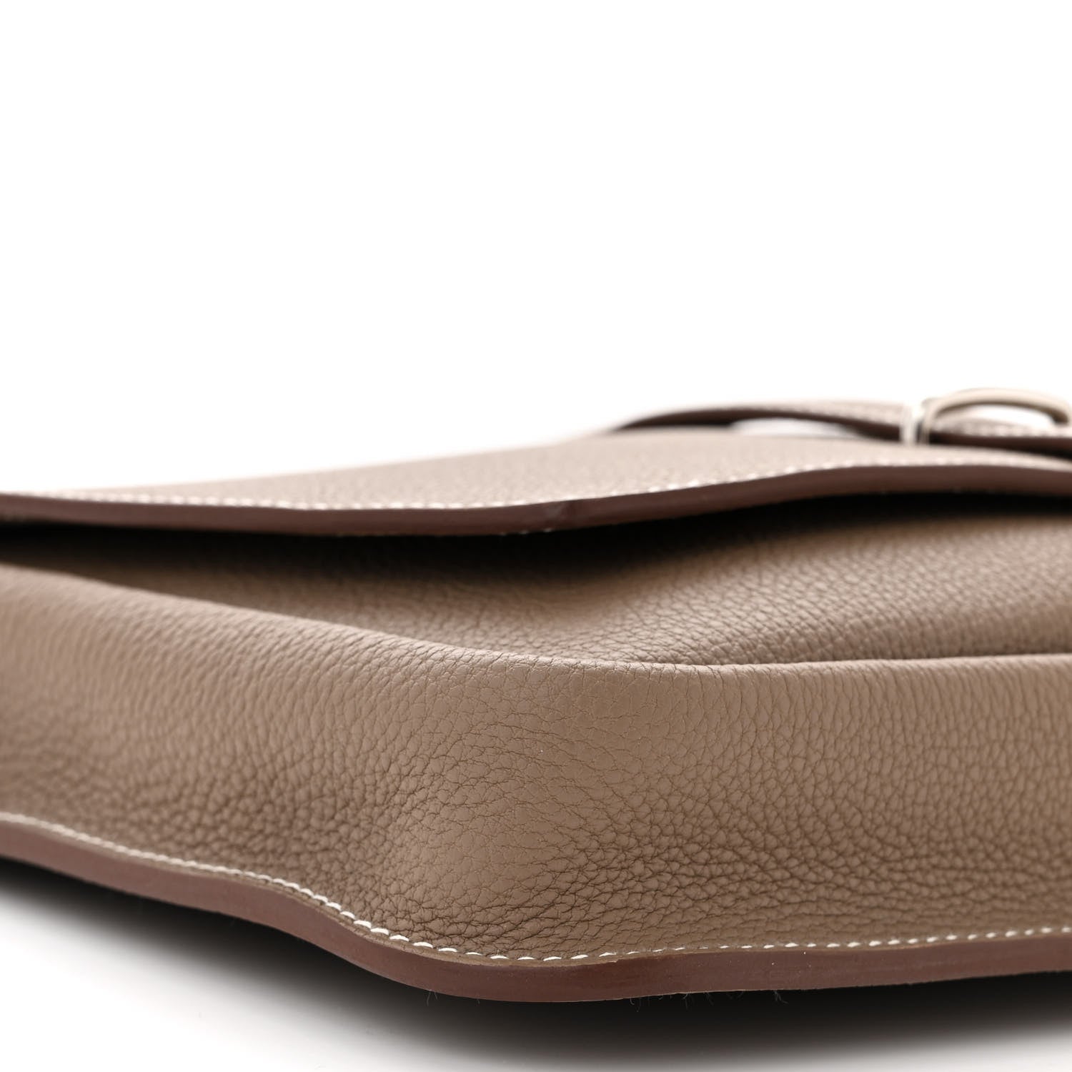 Hermes Togo Steve Light Messenger Etoupe 9 of 10