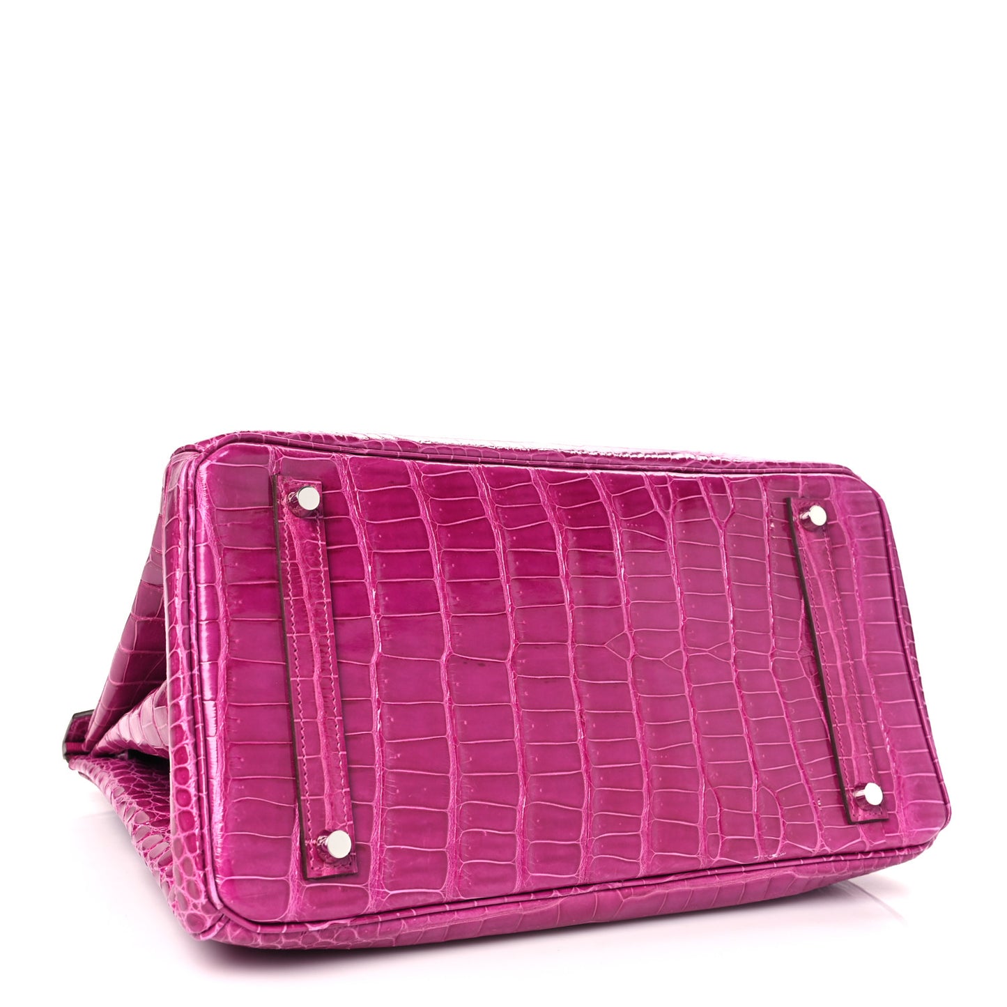 Shiny Porosus Crocodile Birkin 35 Rose Scheherazade