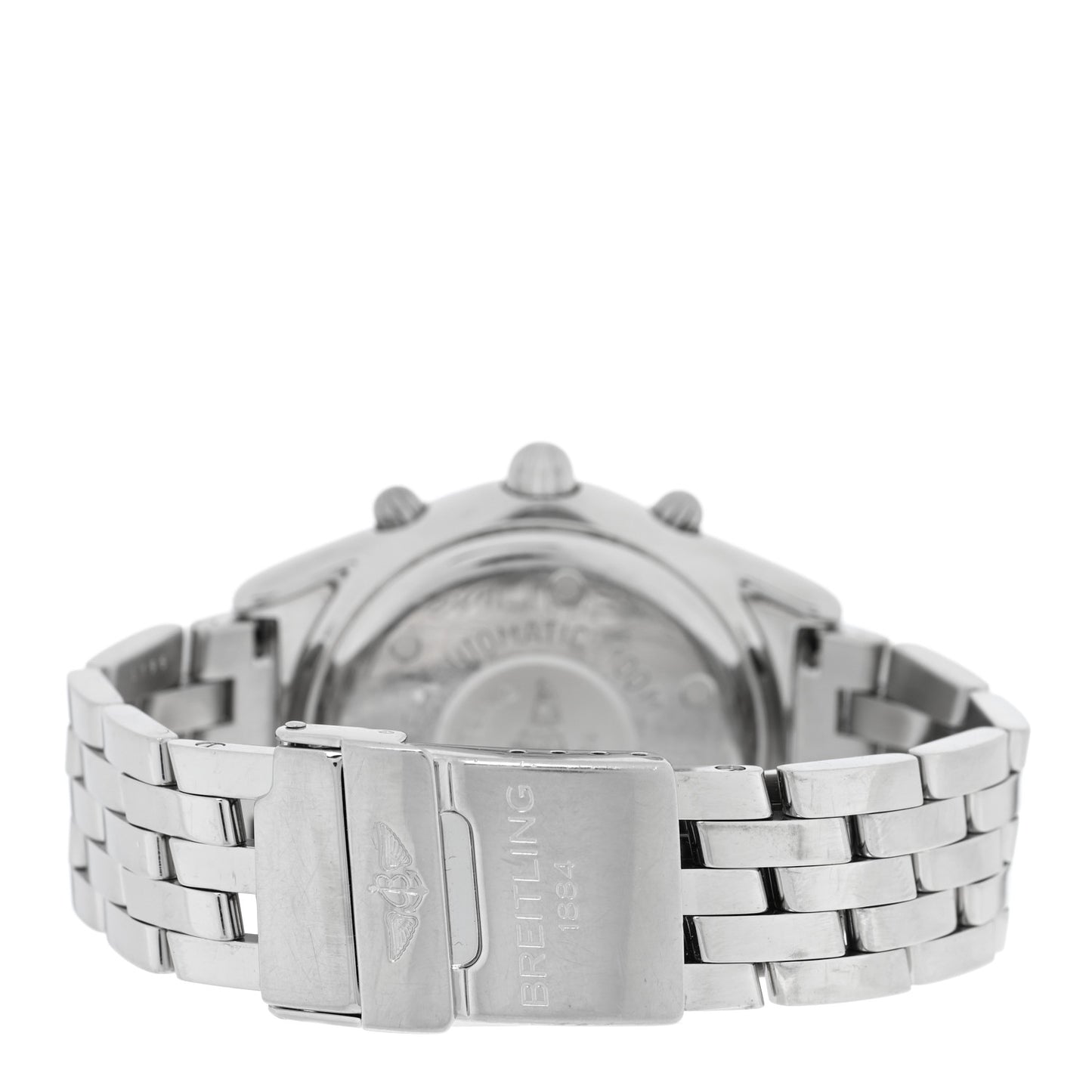 Stainless Steel 37mm Chrono Cockpit Automatic Watch White A30012