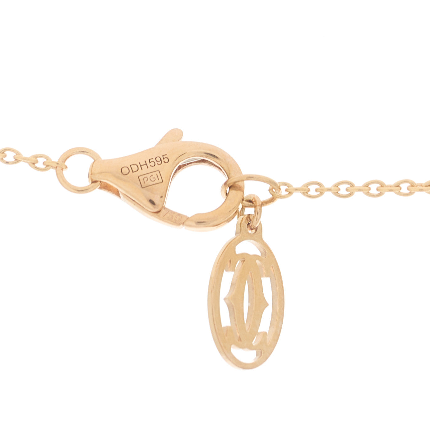18K Pink Gold Diamond Clash de Cartier Necklace