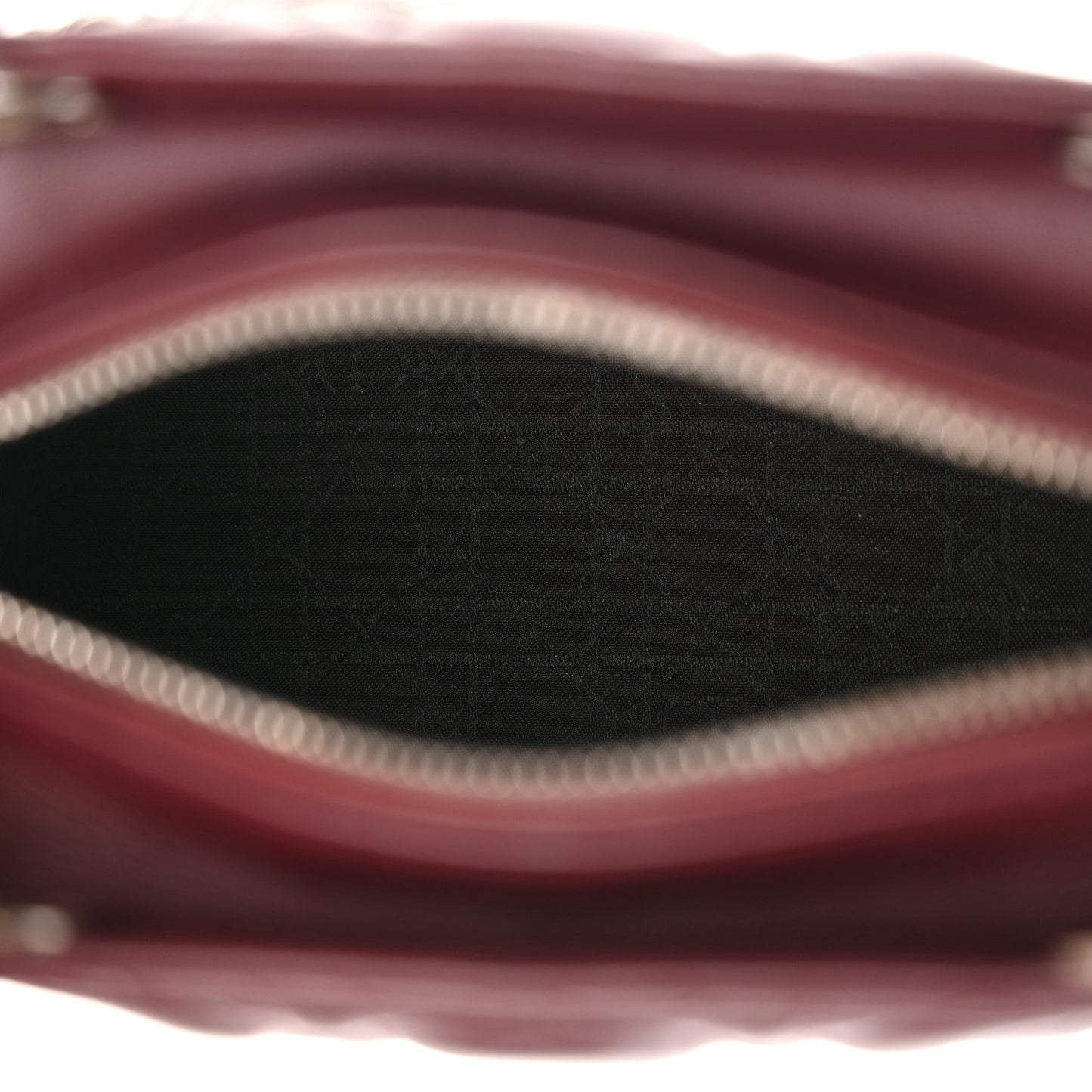 Lambskin Cannage Medium Lady Dior Burgundy