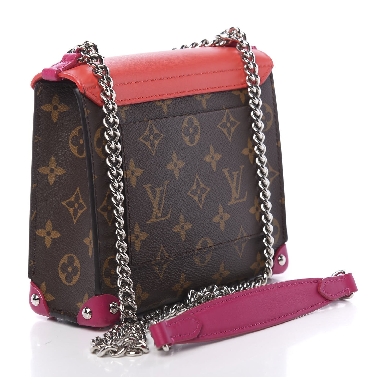 Monogram Tribal Mask Pochette PM Rouge