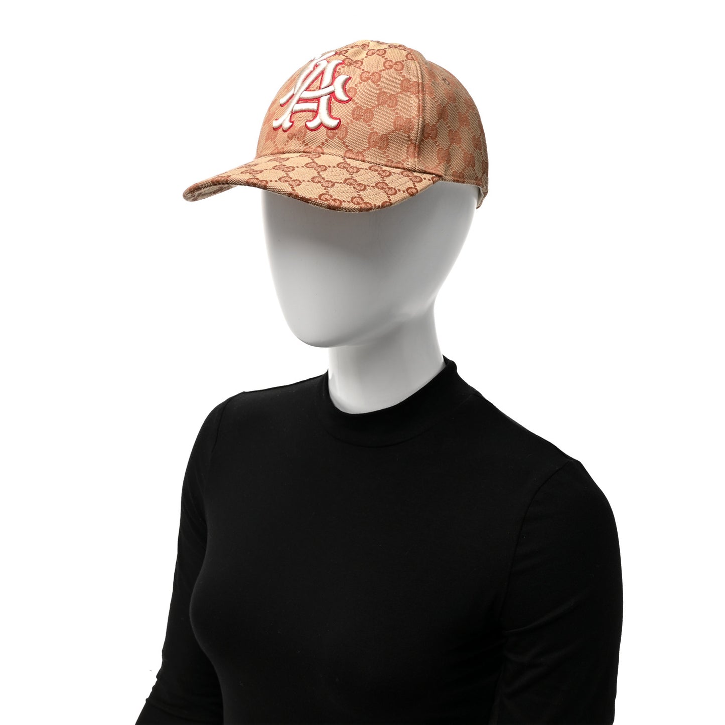 X MLB Monogram LA Dodgers Baseball Hat 57-61 Beige Ruggine