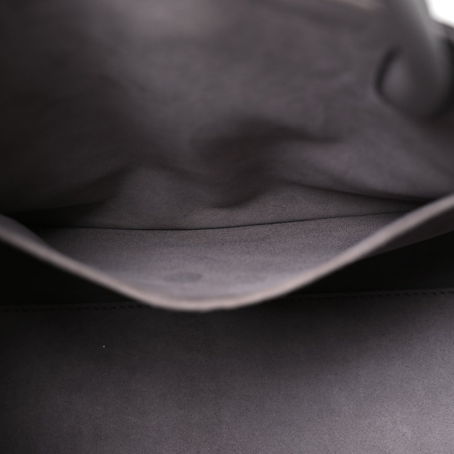 Grained Calfskin Medium Diorever Flap Grey