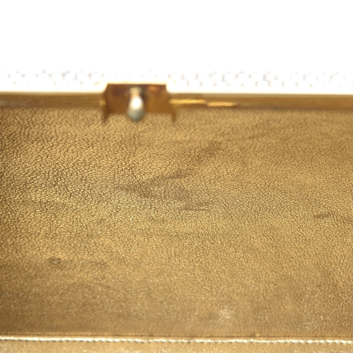 Judith Leiber Swarovski Crystal Minaudiere Clutch Gold Silver 14 of 19