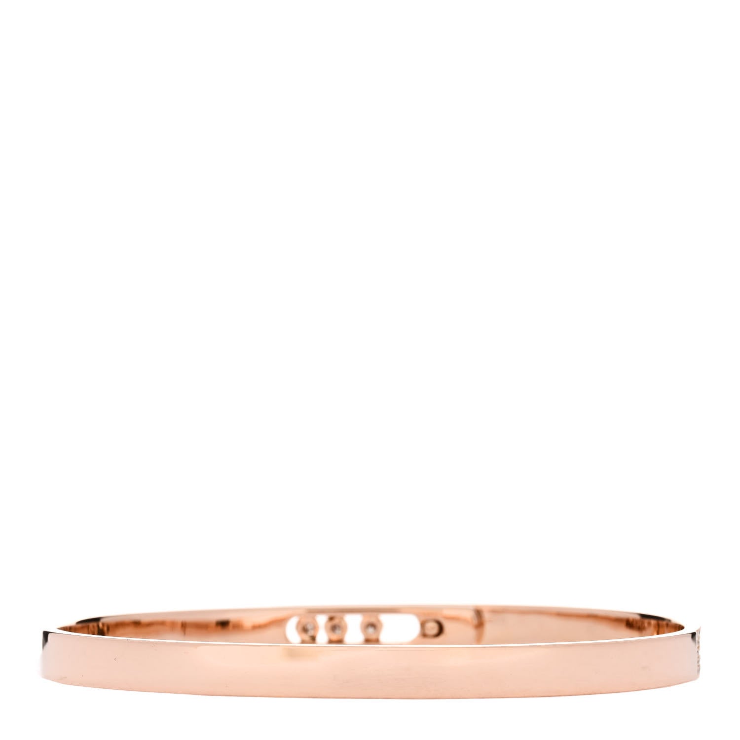 Messika 18K Rose Gold Diamond PM Move Noa Pave Bangle Bracelet L 3 of 6