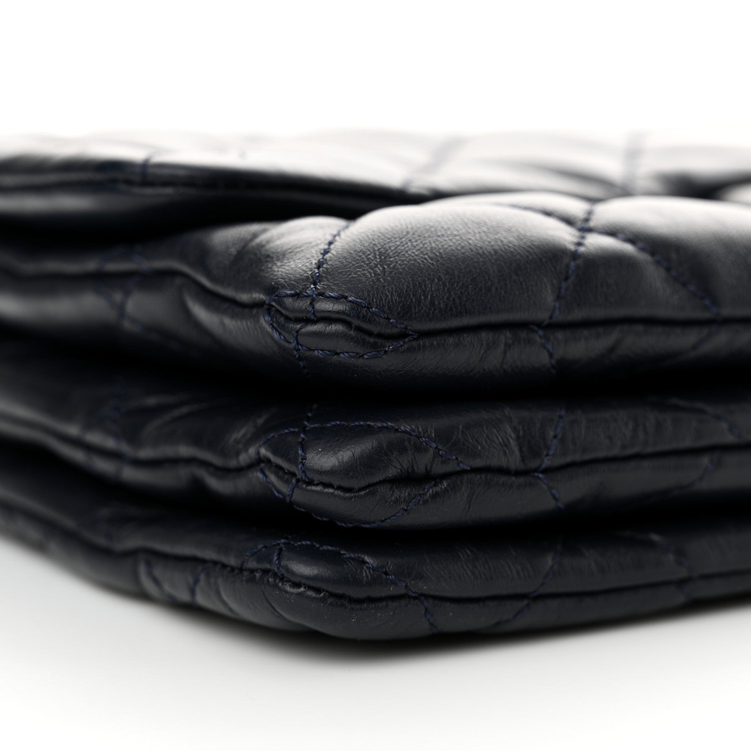 Chanel Lambskin Quilted Medium Pillow Crush Flap Navy 9 of 10