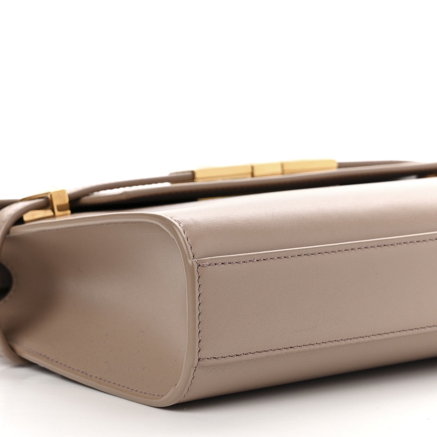 Smooth Calfskin Small Manhattan Shoulder Bag Rosy Sand