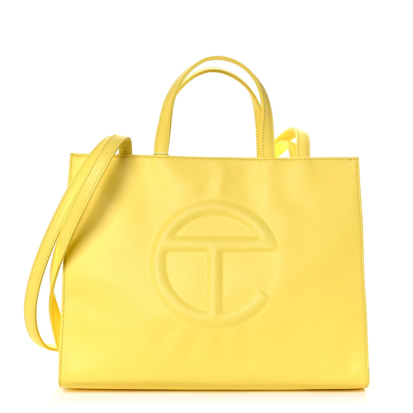 Vegan Leather Medium Shopping Bag Margarine