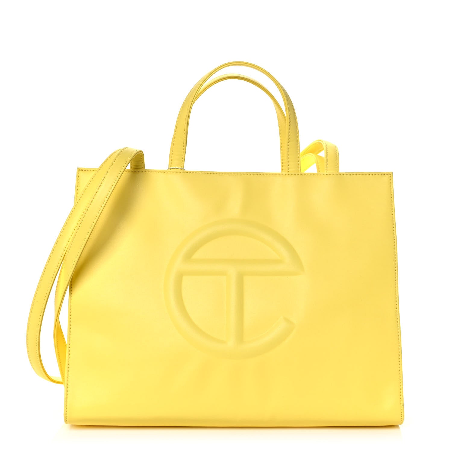 Telfar Vegan Leather Medium Shopping Bag Margarine 1 of 10