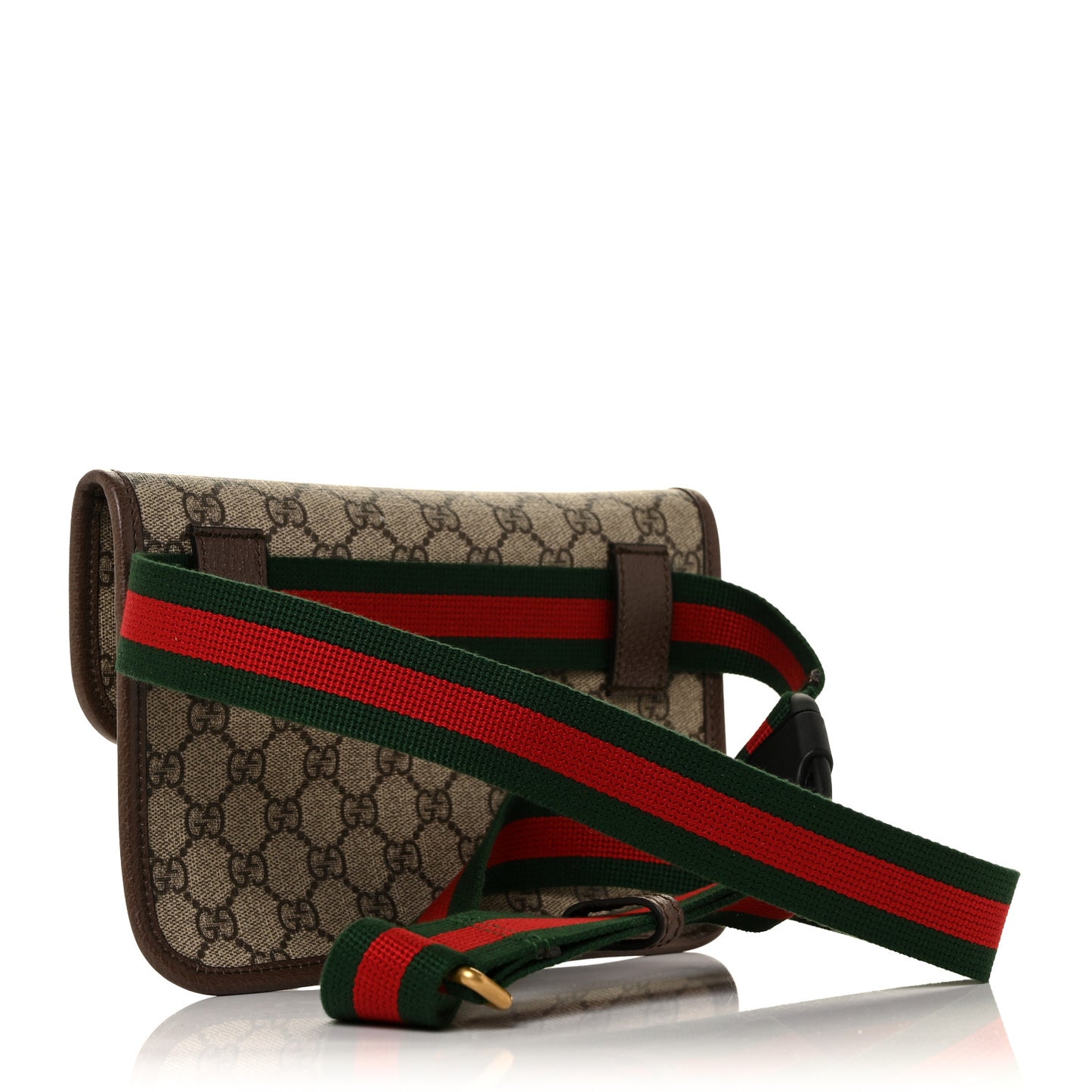 GG Supreme Monogram Neo Vintage Web Belt Bag Brown