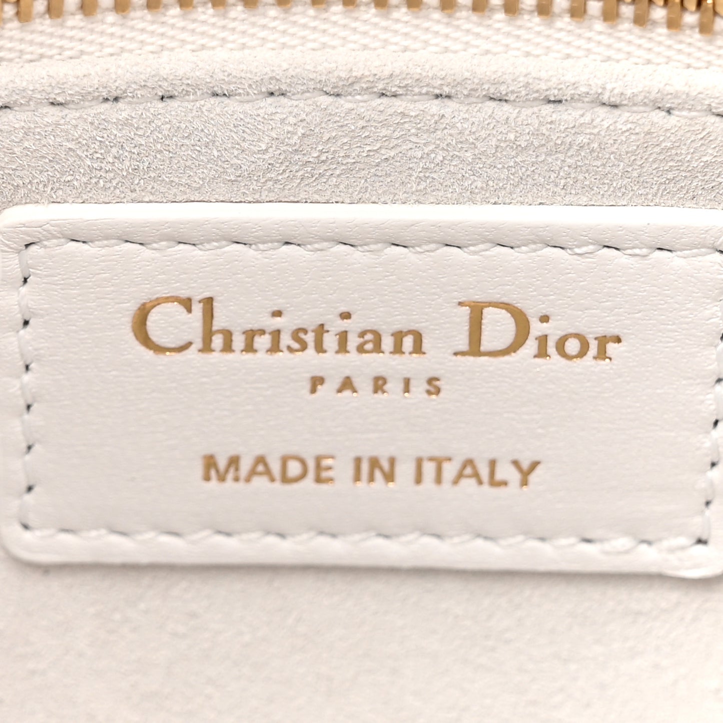 Lambskin Cannage Butterfly Studs Small Lady Dior White