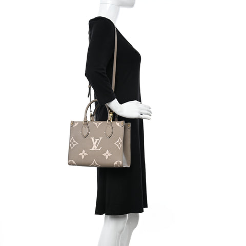 Empreinte Monogram Giant Onthego PM Tourterelle Creme