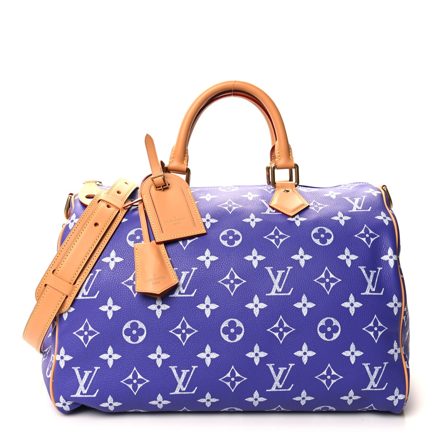 Calfskin Monogram Speedy P9 Bandouliere 40 Amethyst