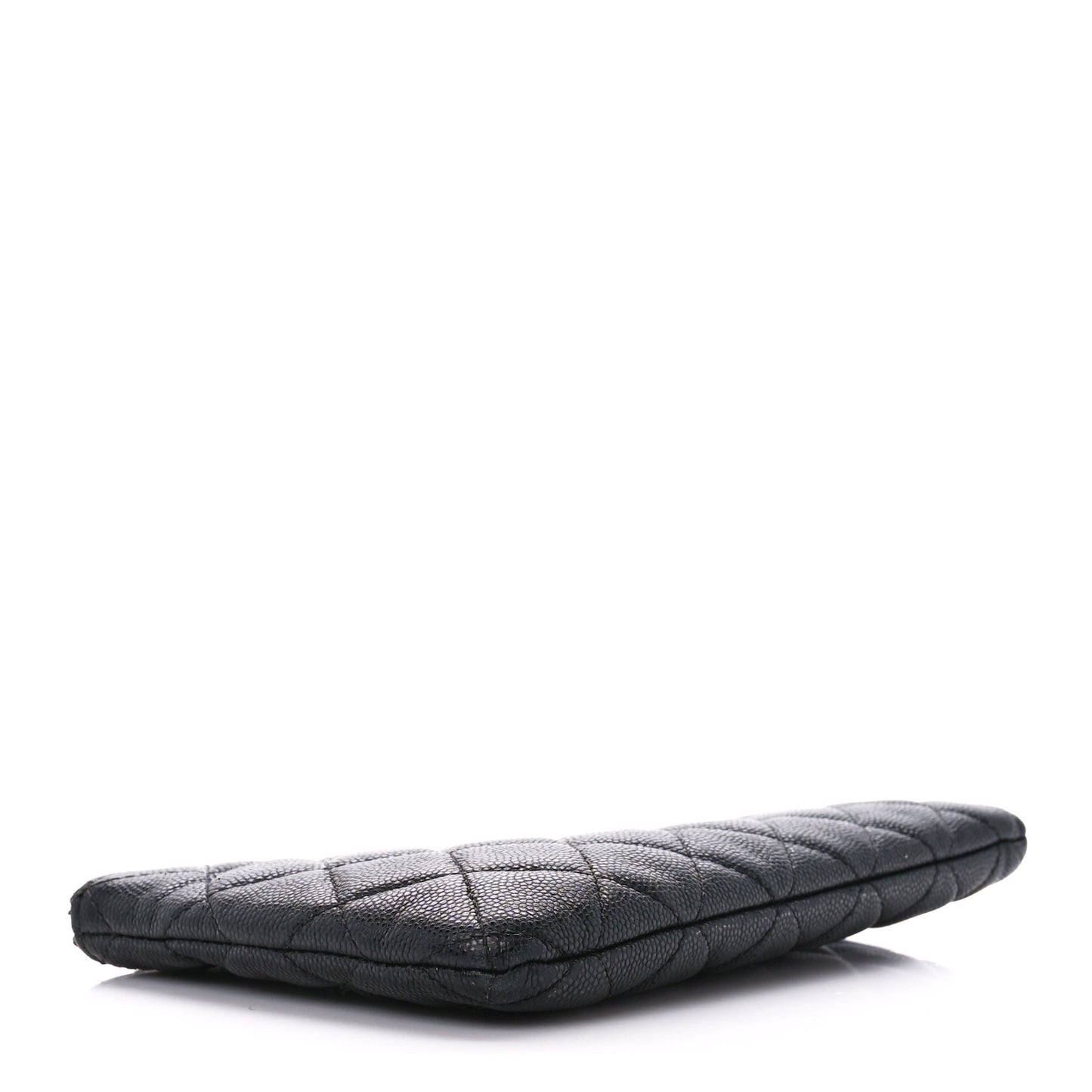 Caviar Quilted Cosmetic Case Black