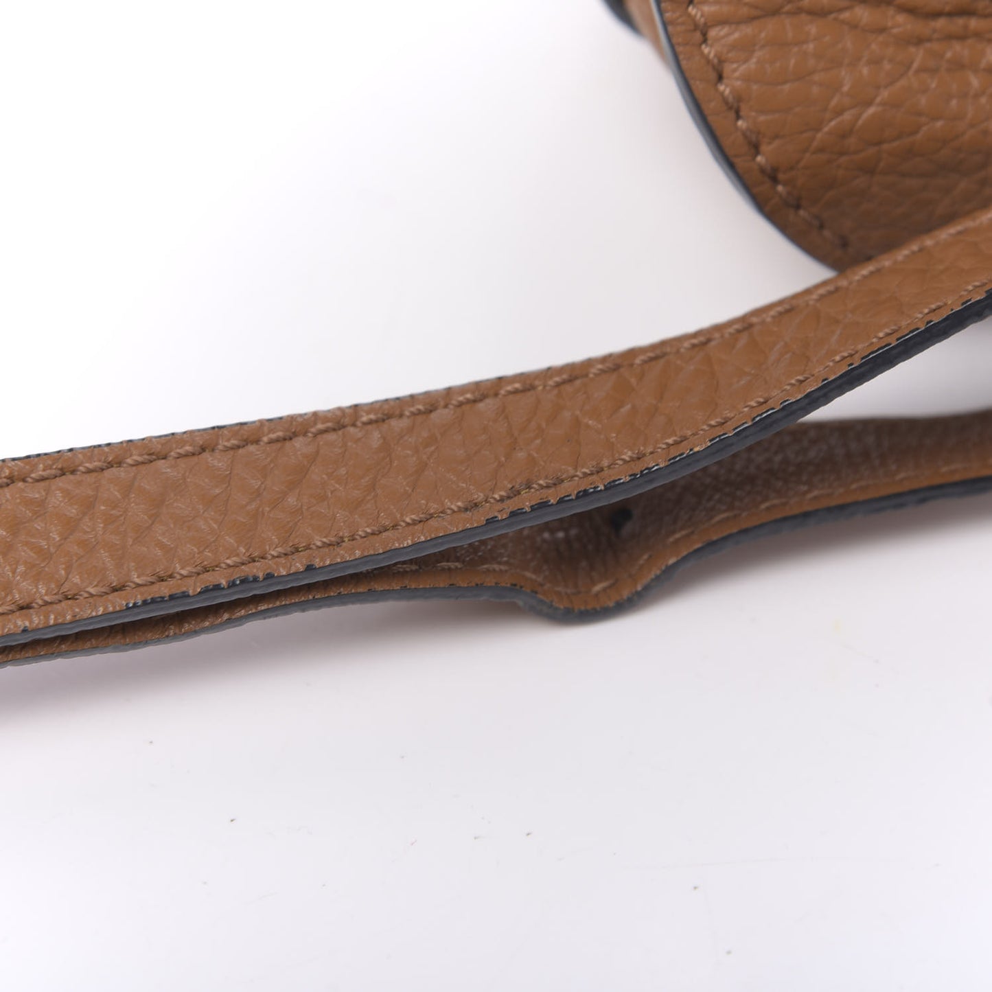 Calfskin Mini Marcie Round Crossbody Bag Tan