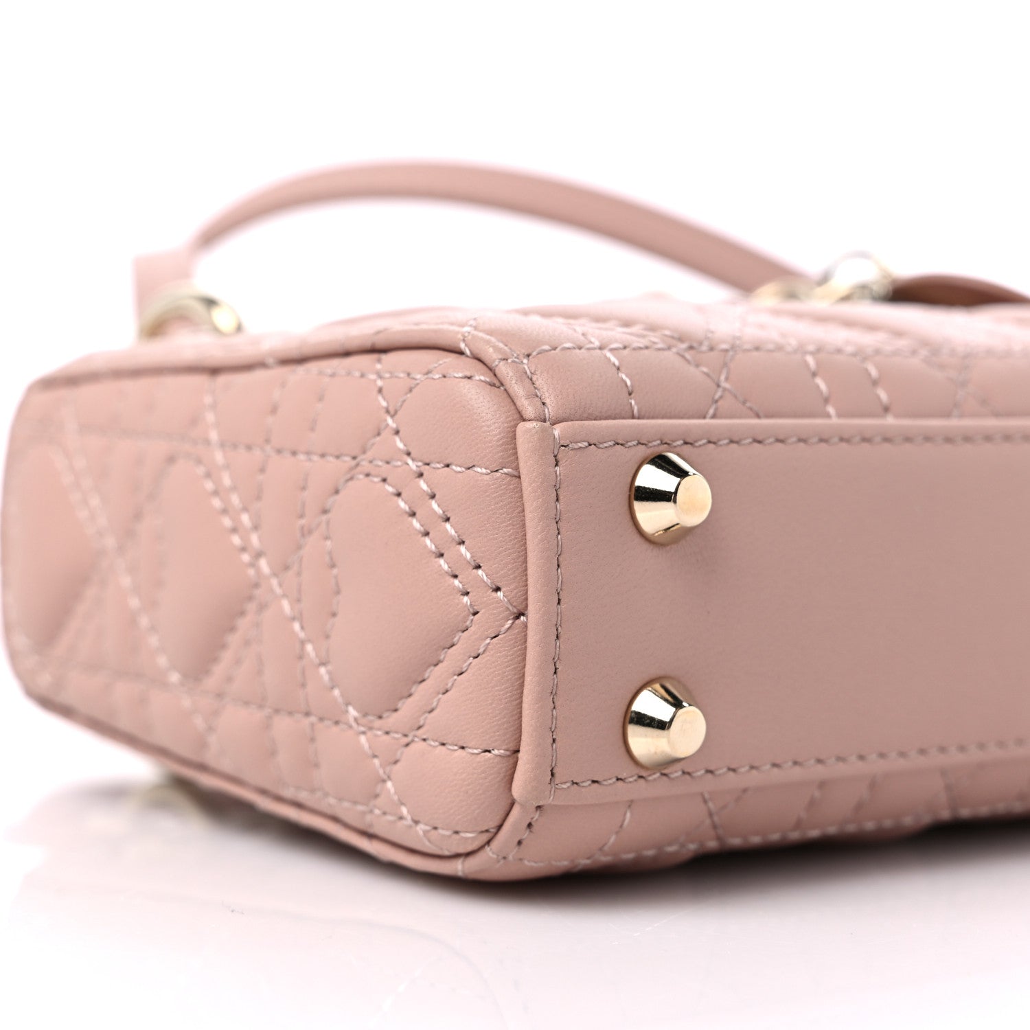 Christian Dior Lambskin Cannage Micro DiorAmour Lady Dior Pink 6 of 8