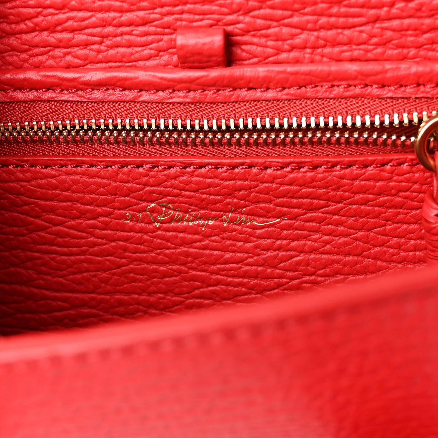 Textured Calfskin Mini Pashli Satchel Red