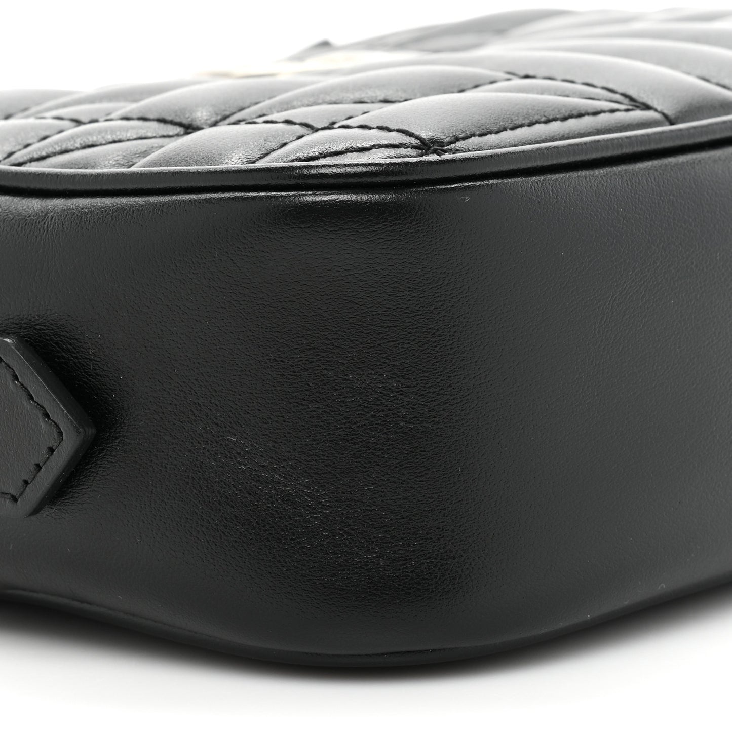 Calfskin Matelasse Aria Mini GG Marmont Chain Shoulder Bag Black