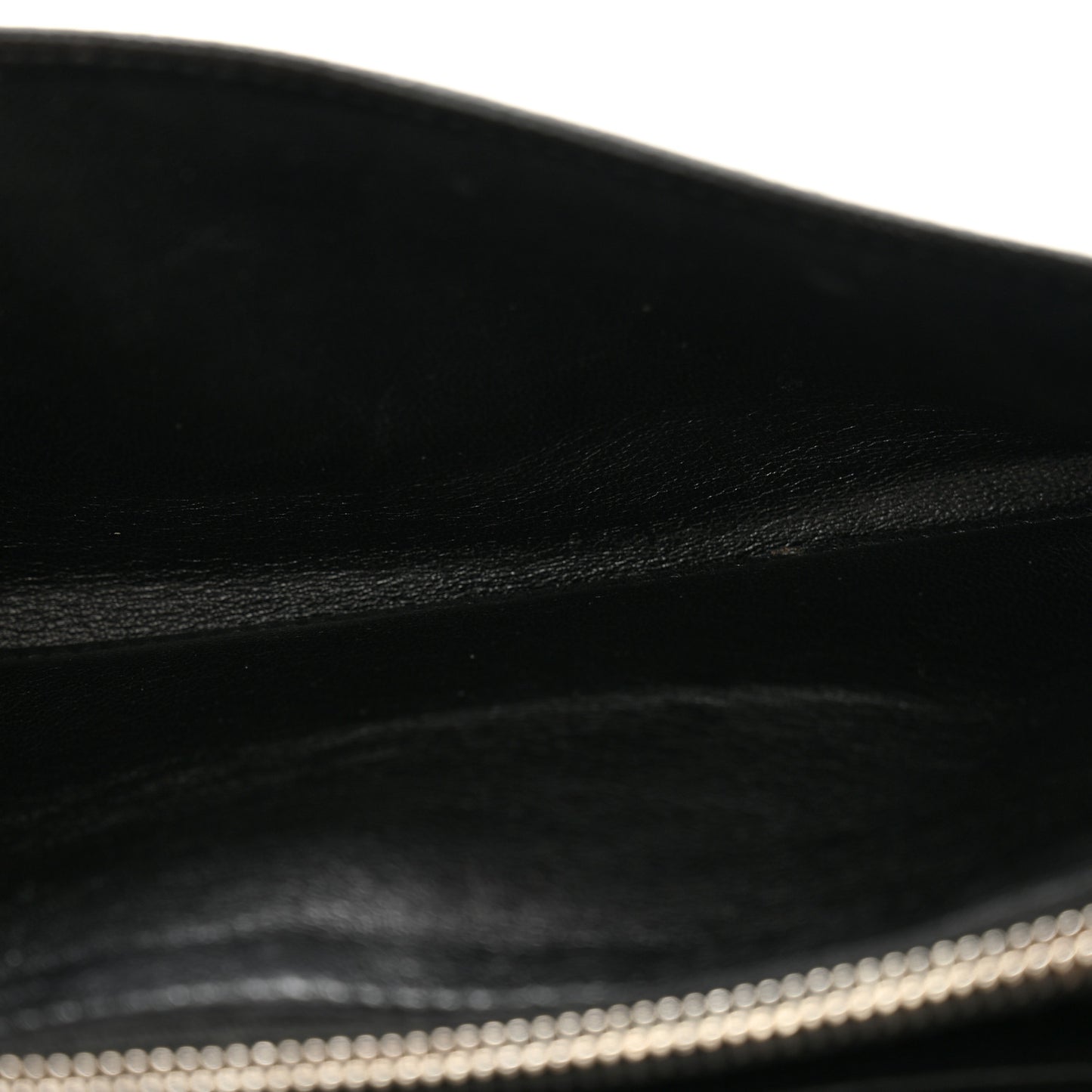 Saffiano Vernice Crystal Studded Flap Wallet Black