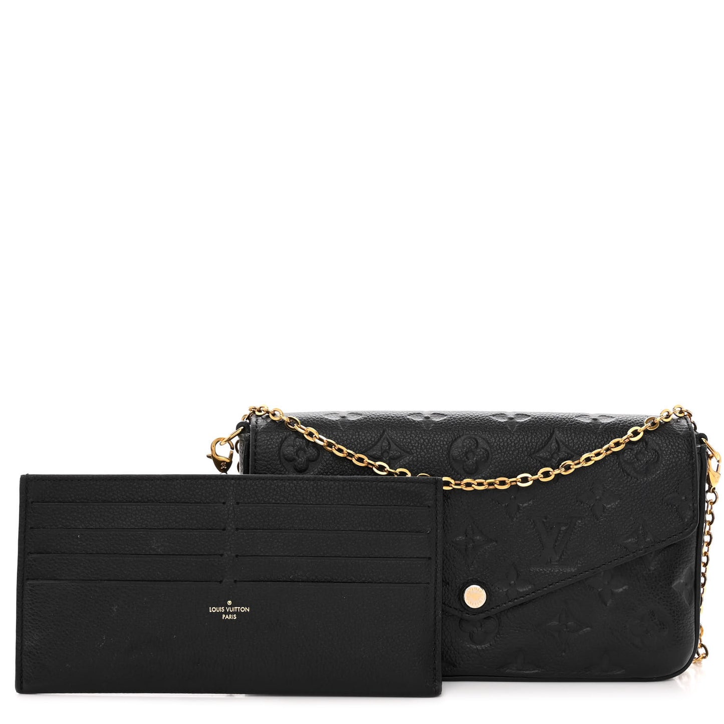 Empreinte Pochette Felicie Chain Wallet Black