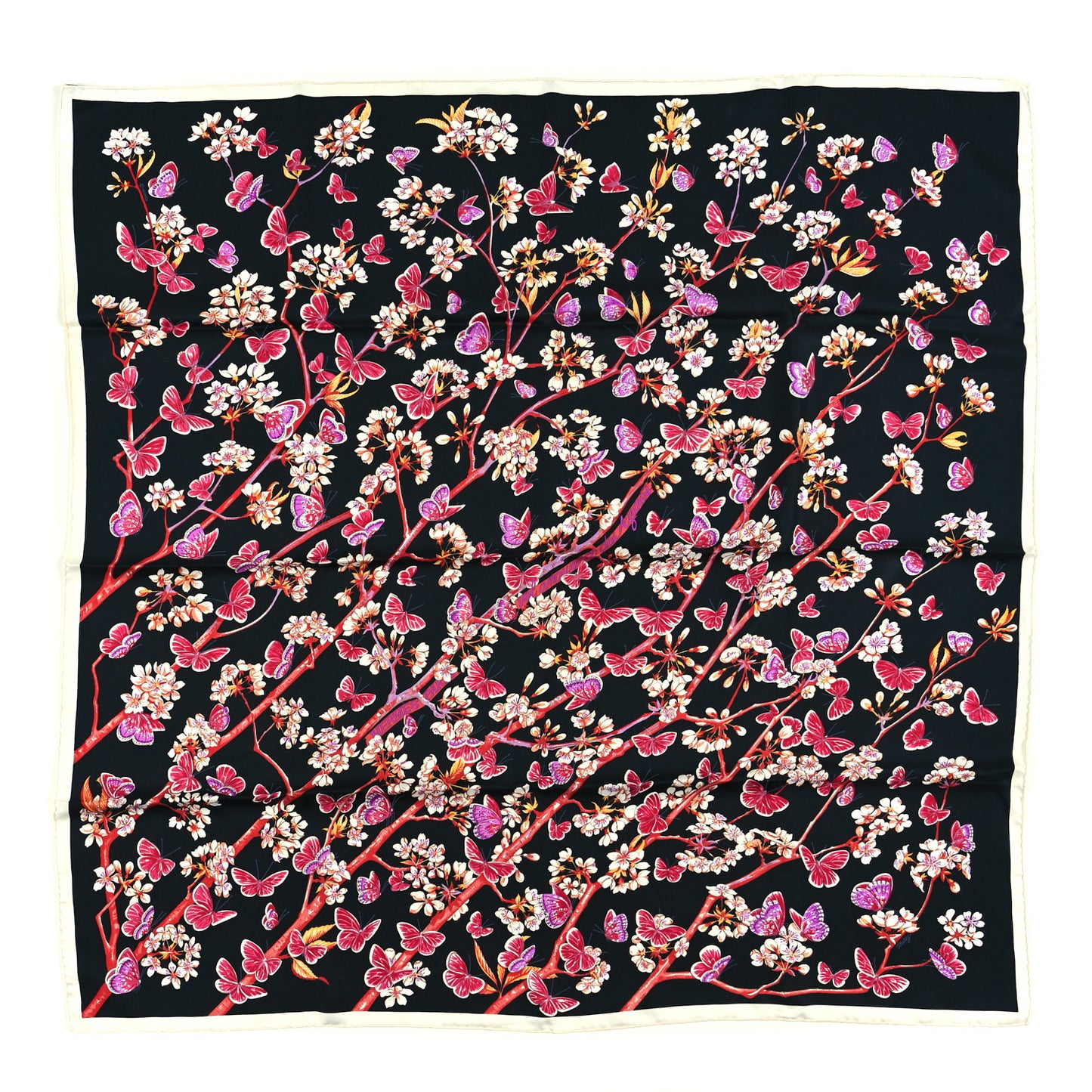 Silk Vol Amoureux des Azures Scarf 90