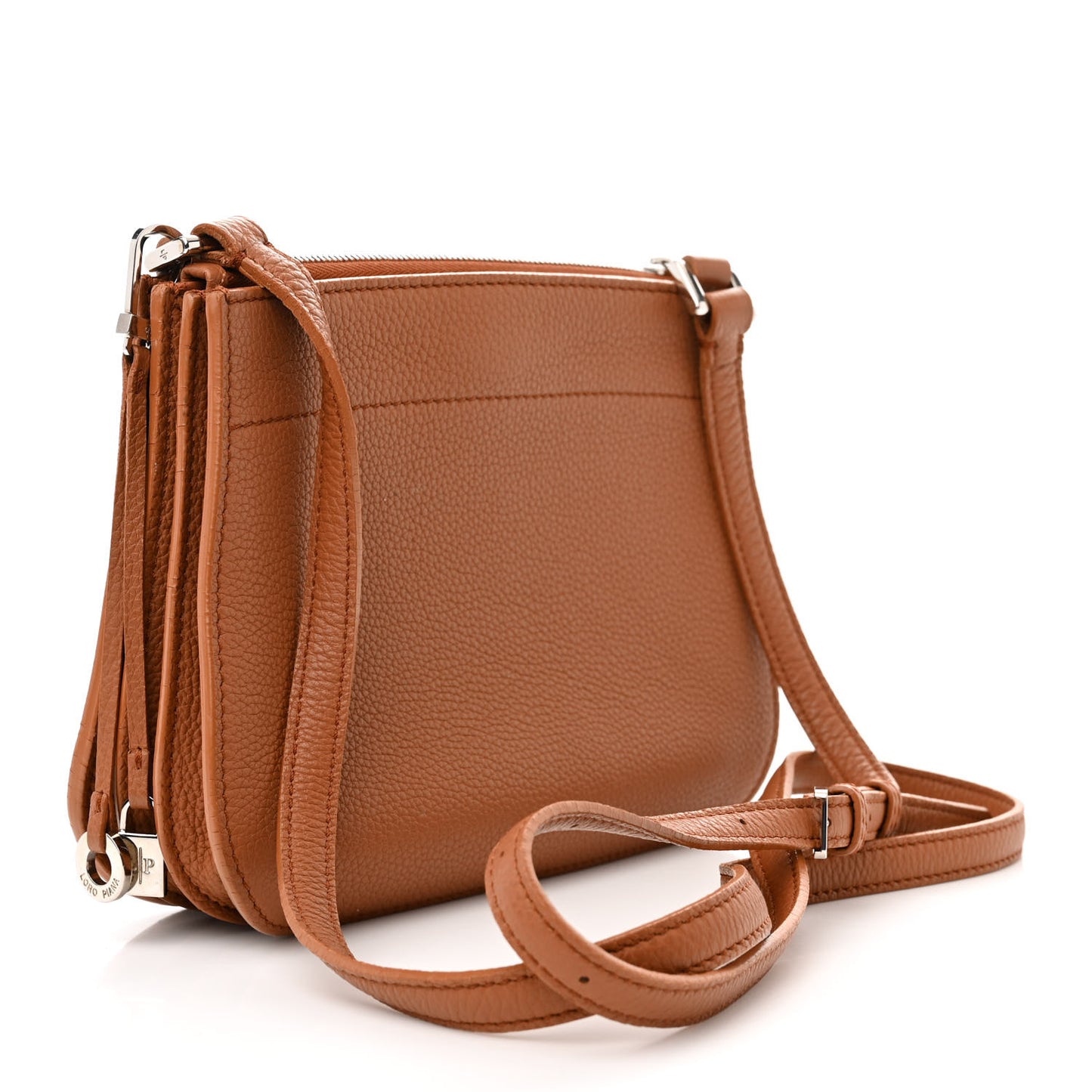 Grained Calfskin Milky Way Odessa Shoulder Bag Brown