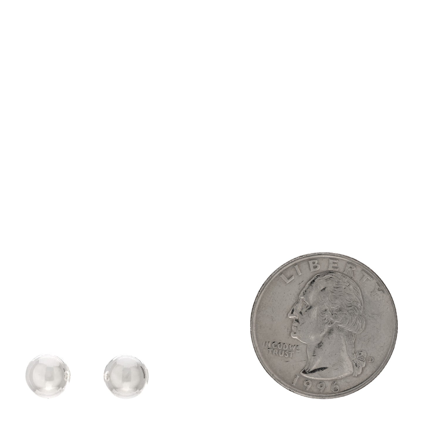 Sterling Silver 8mm HardWear Ball Earrings