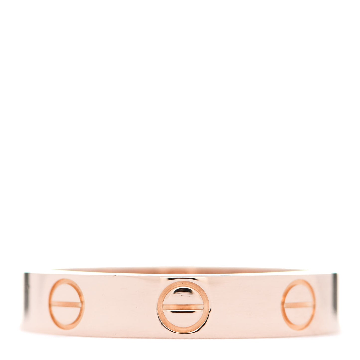 18K Pink Gold 3.5mm LOVE Wedding Band Ring 50 5.25