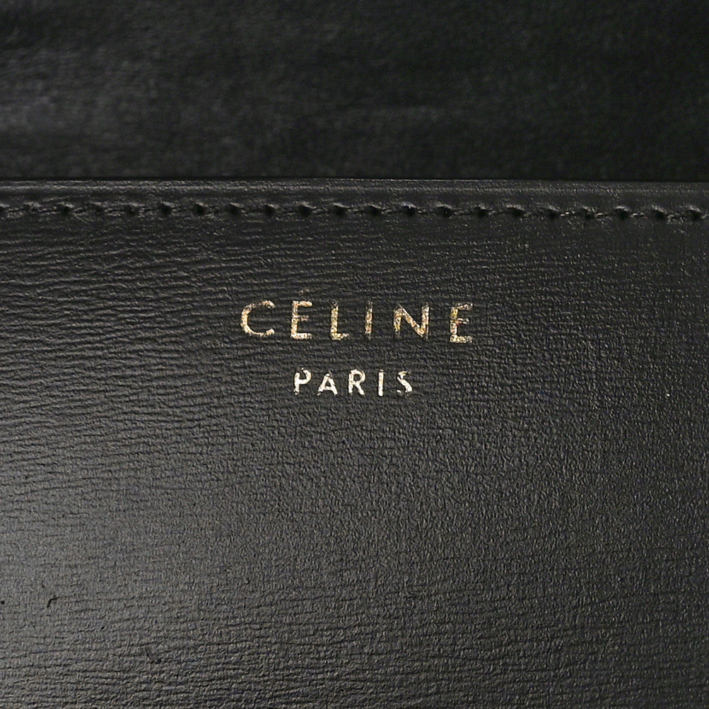 Box Calfskin Small Classic Box Flap Bag Black