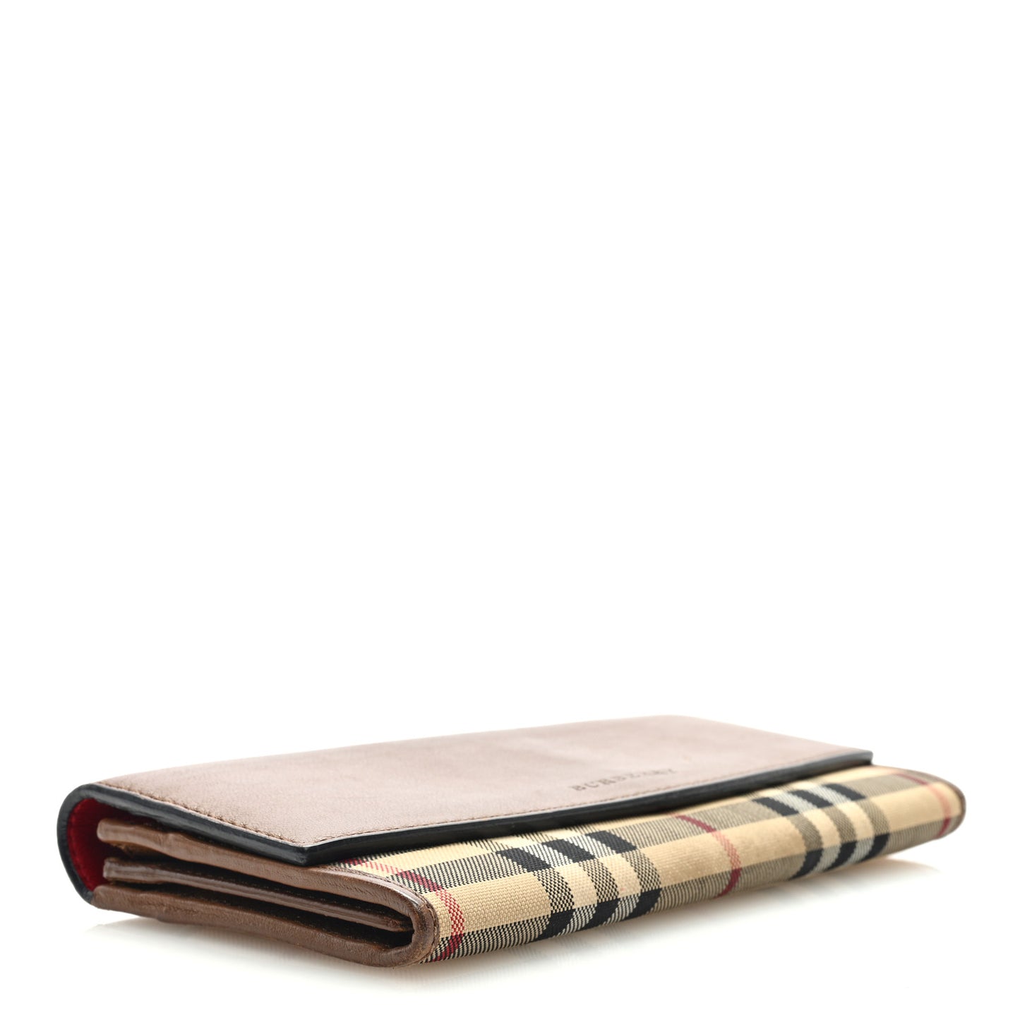 Calfskin Horseferry Check Porter Continental Wallet Tan