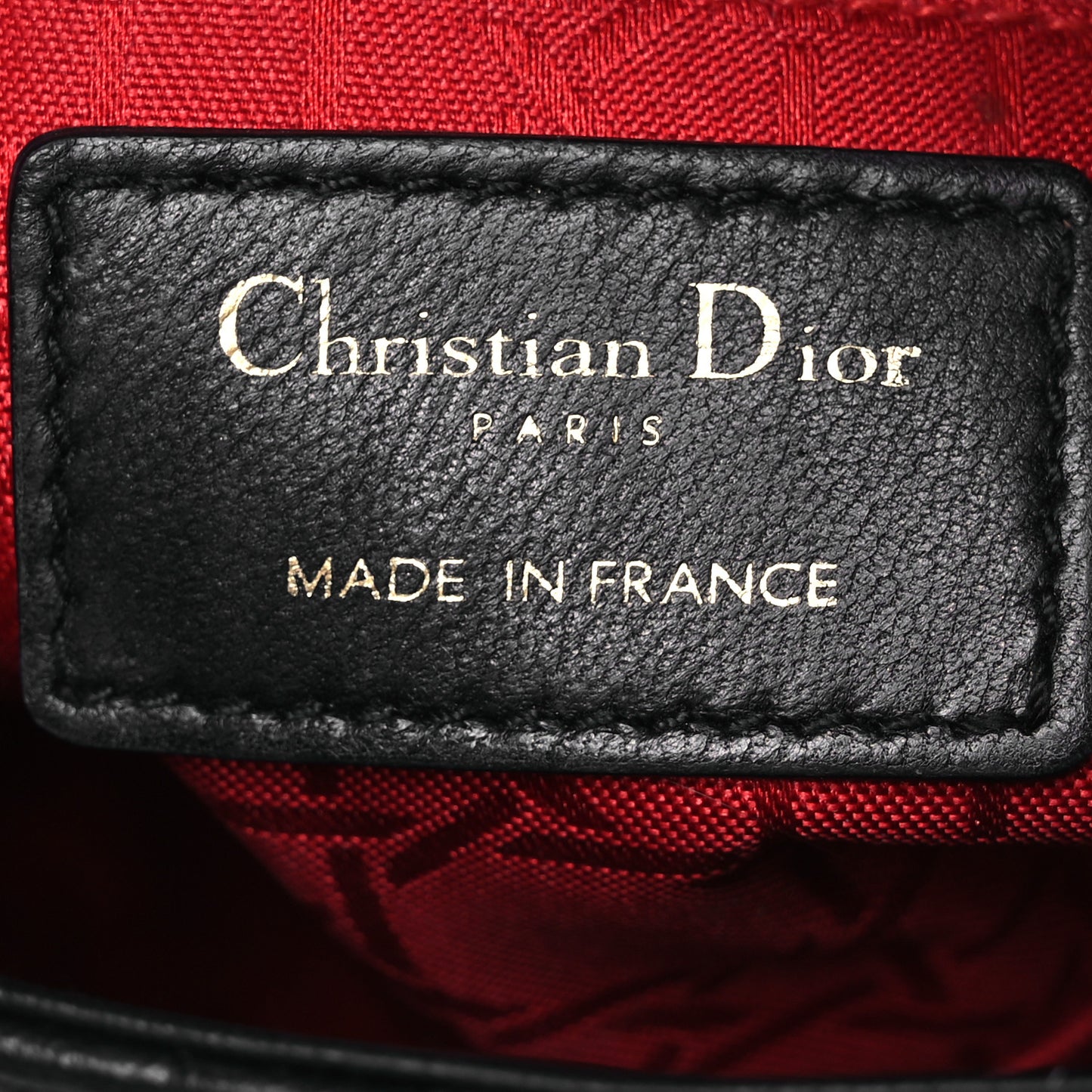 Lambskin Cannage Mini Lady Dior Black