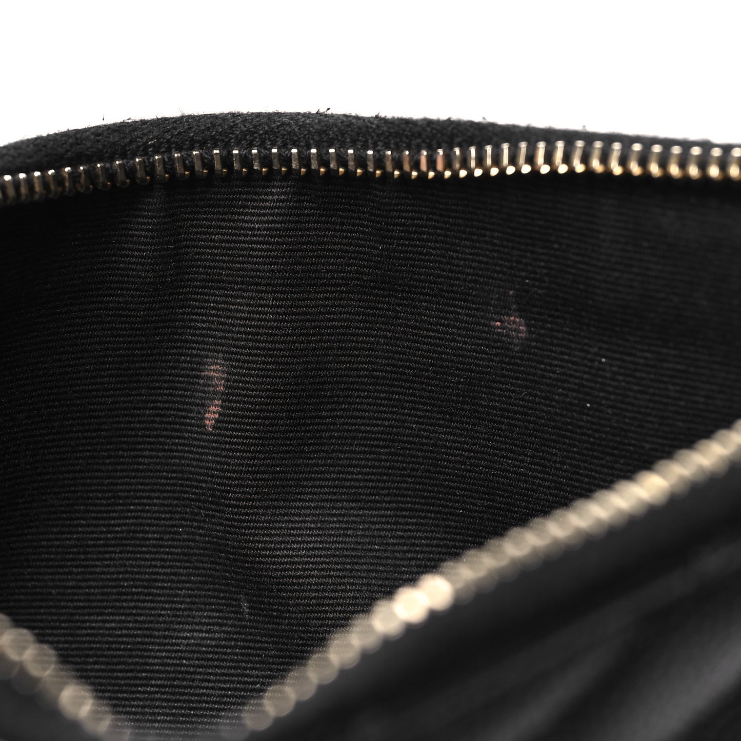 Grain De Poudre Chevron Monogram Bill Pouch Black