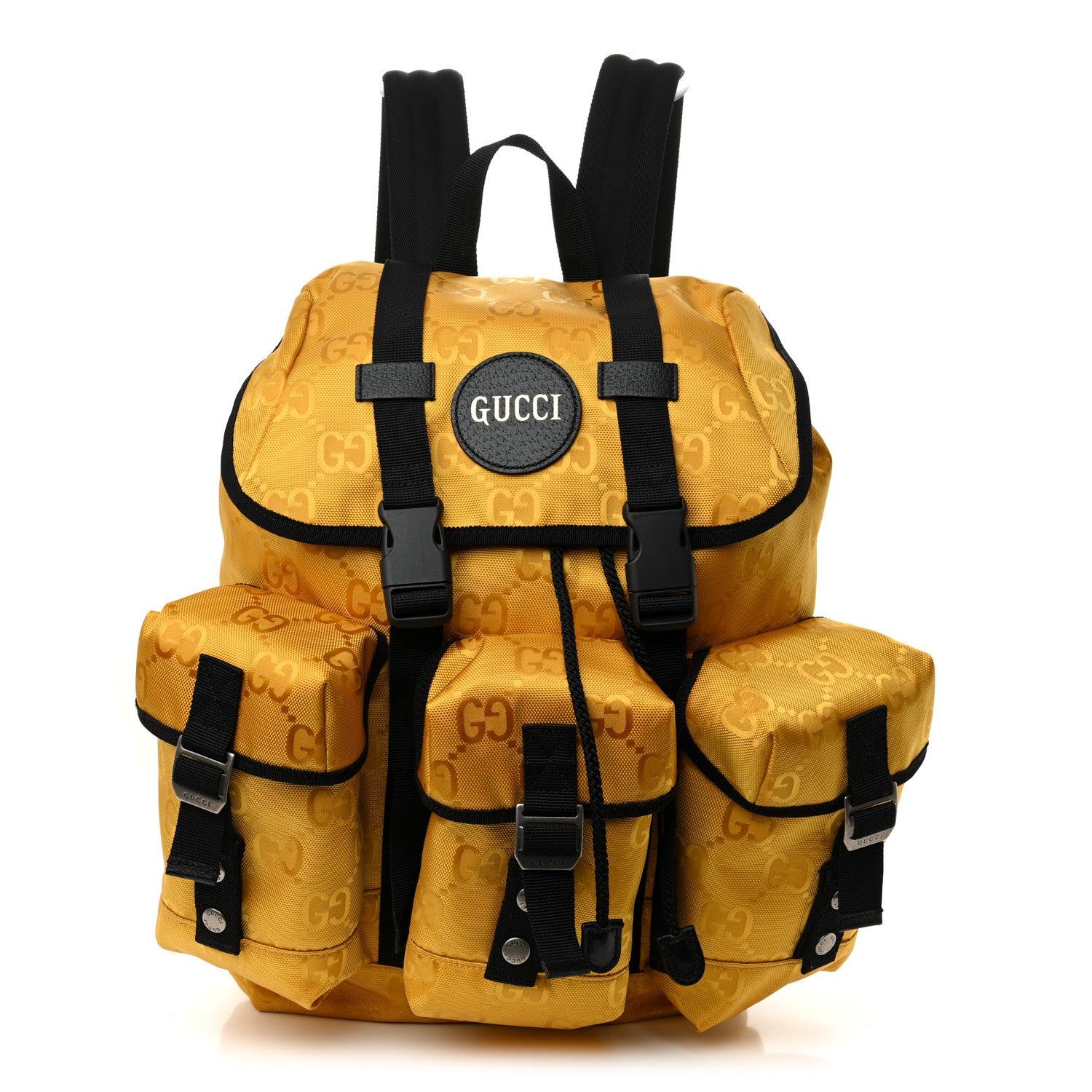 Gucci Econyl Nylon Monogram Off The Grid Utility Pocket Backpack