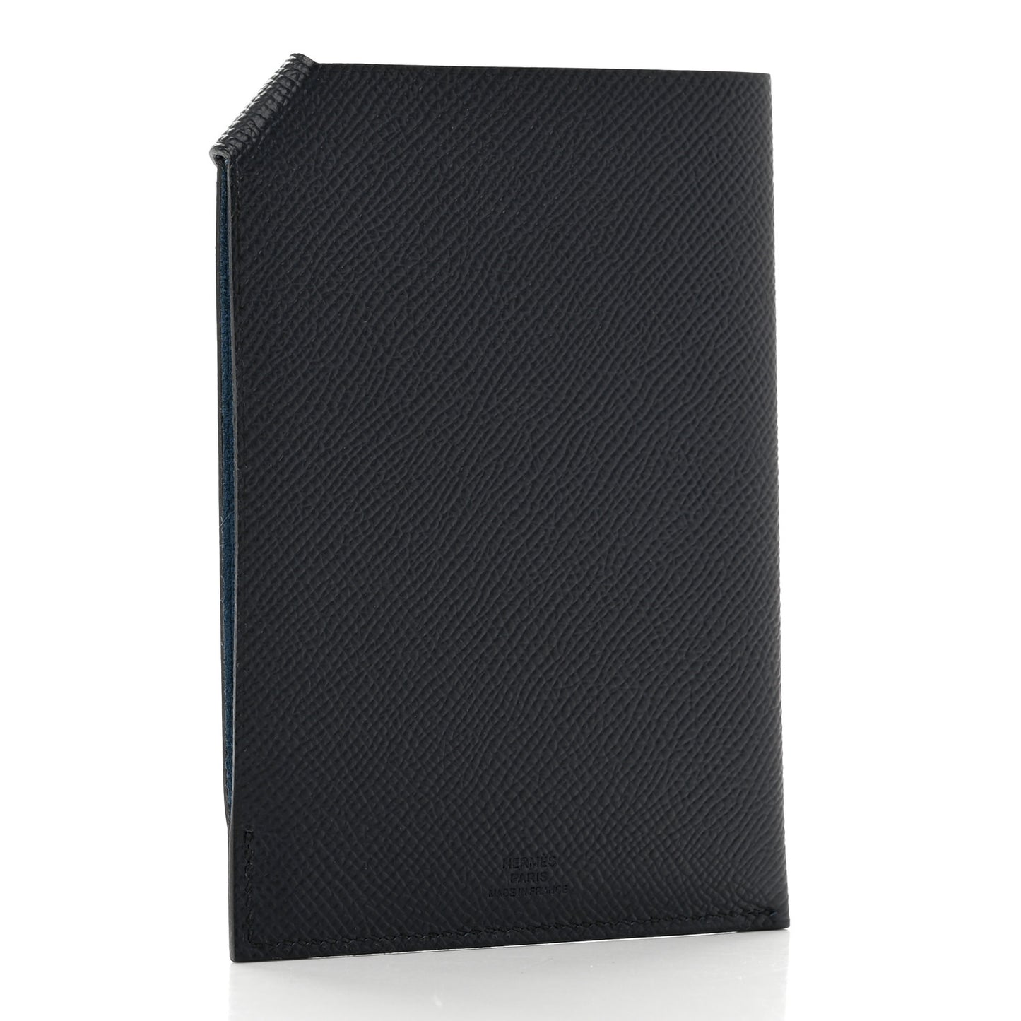 Epsom Tarmac Dot PM Passport Holder Bleu Indigo Capucine