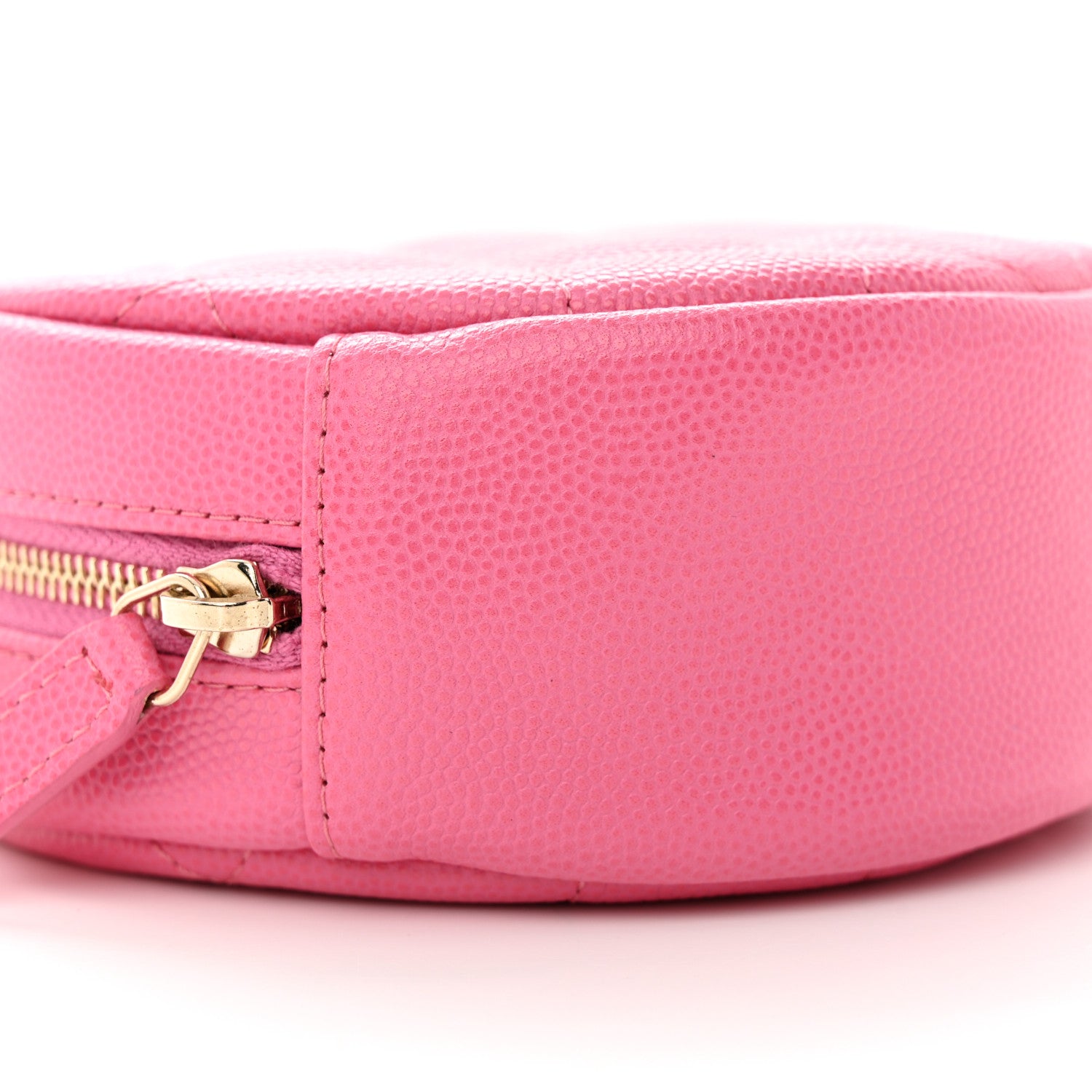 Chanel Caviar Quilted Round Clutch With Chain Pink 9 of 11