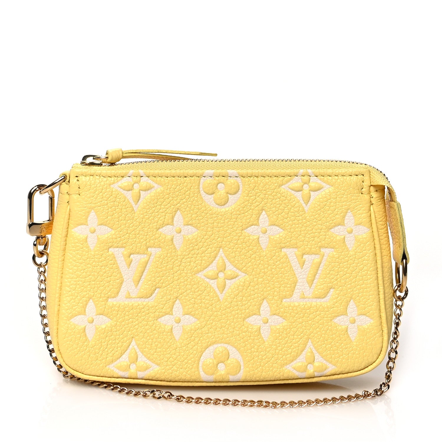 Louis Vuitton Empreinte Monogram Mini Pochette Accessories Lemon Curd Yellow 1 of 9