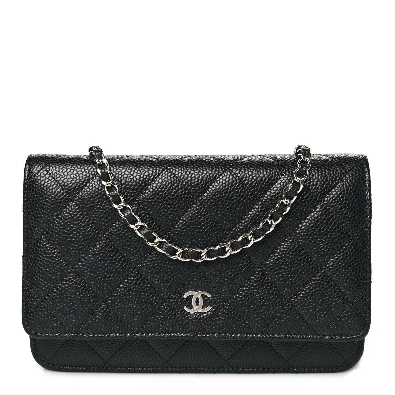 Chanel Caviar Quilted Wallet on Chain WOC Black 1 of 12