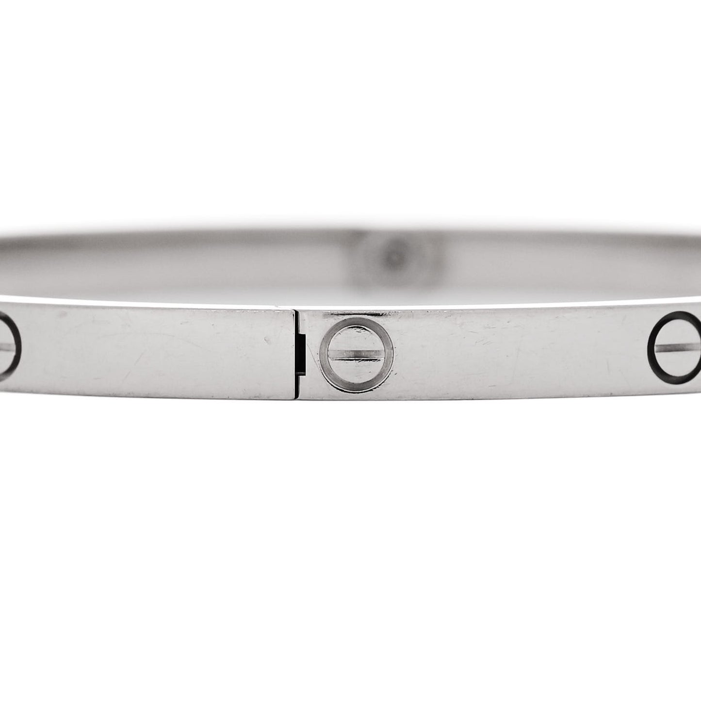 18K White Gold Small LOVE Bracelet 17