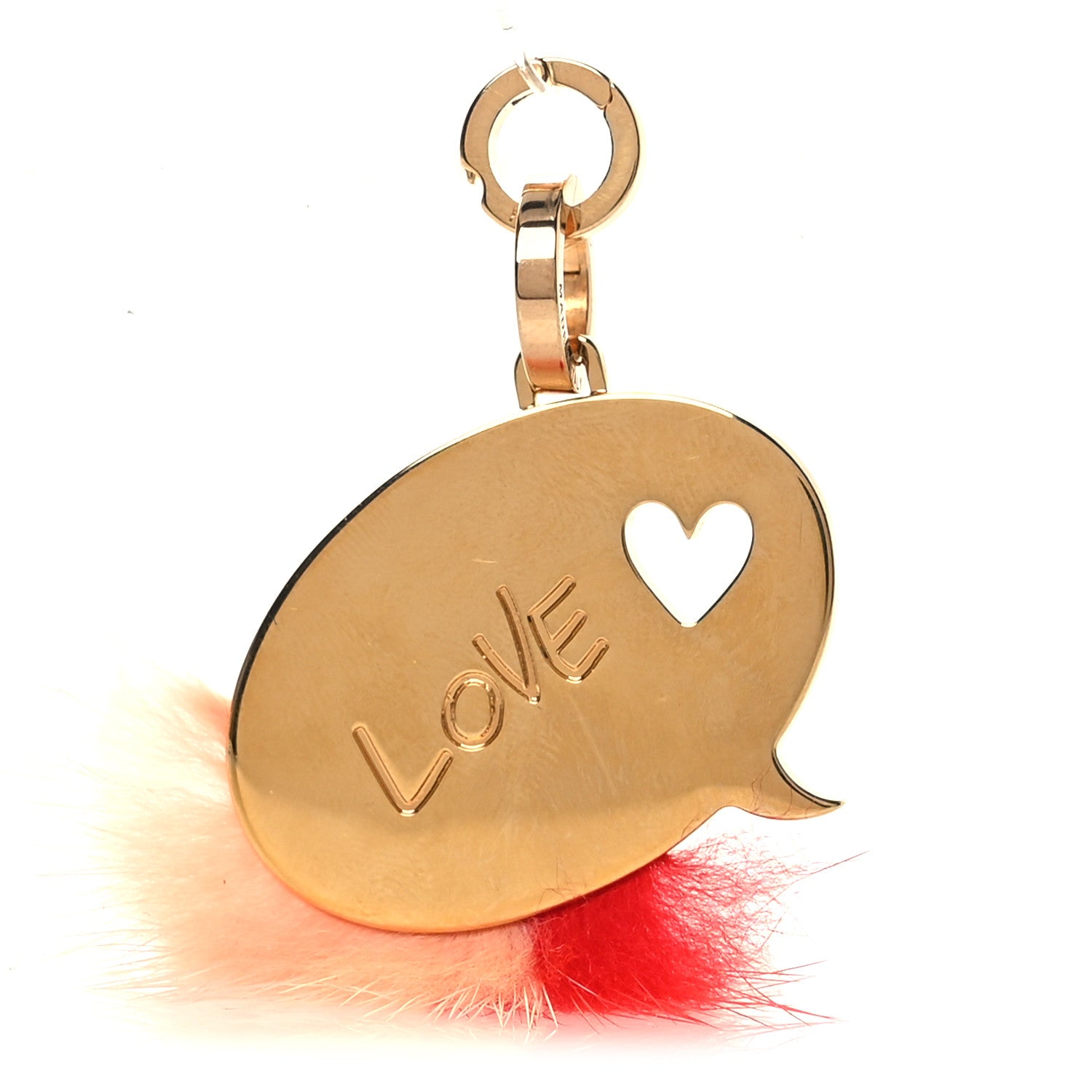 Fendi Mink Fur Love ABClick Bag Charm Pink 1895544 – FASHIONPHILE