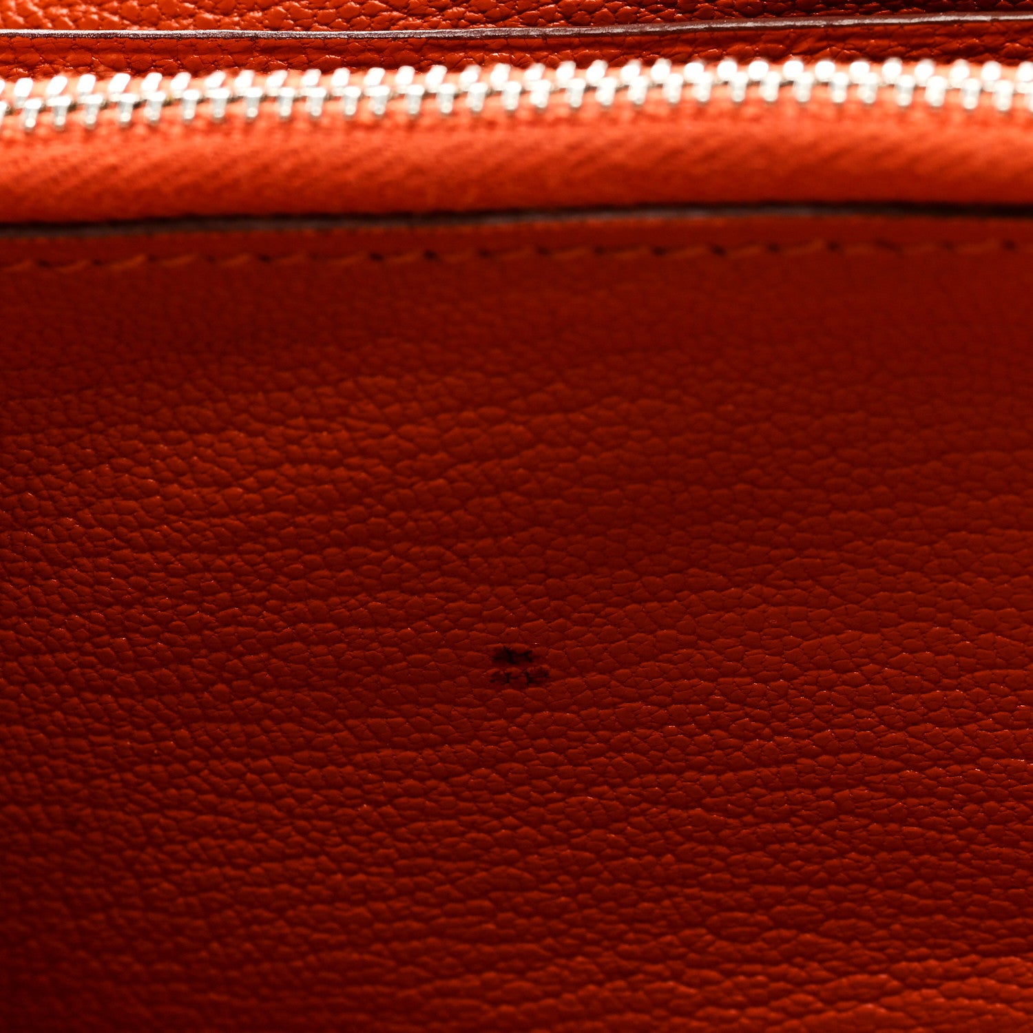 Hermes Chevre Mysore Kelly Longue Wallet Orange 10 of 18