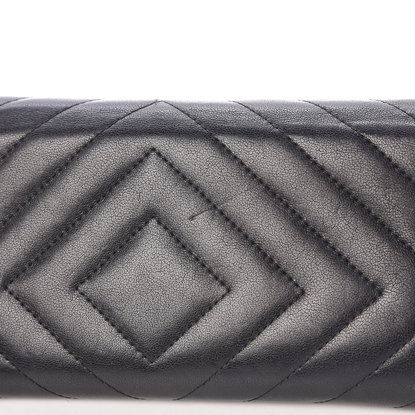Sheepskin Chevron Quilted 2.55 Reissue Flap Wallet So Black