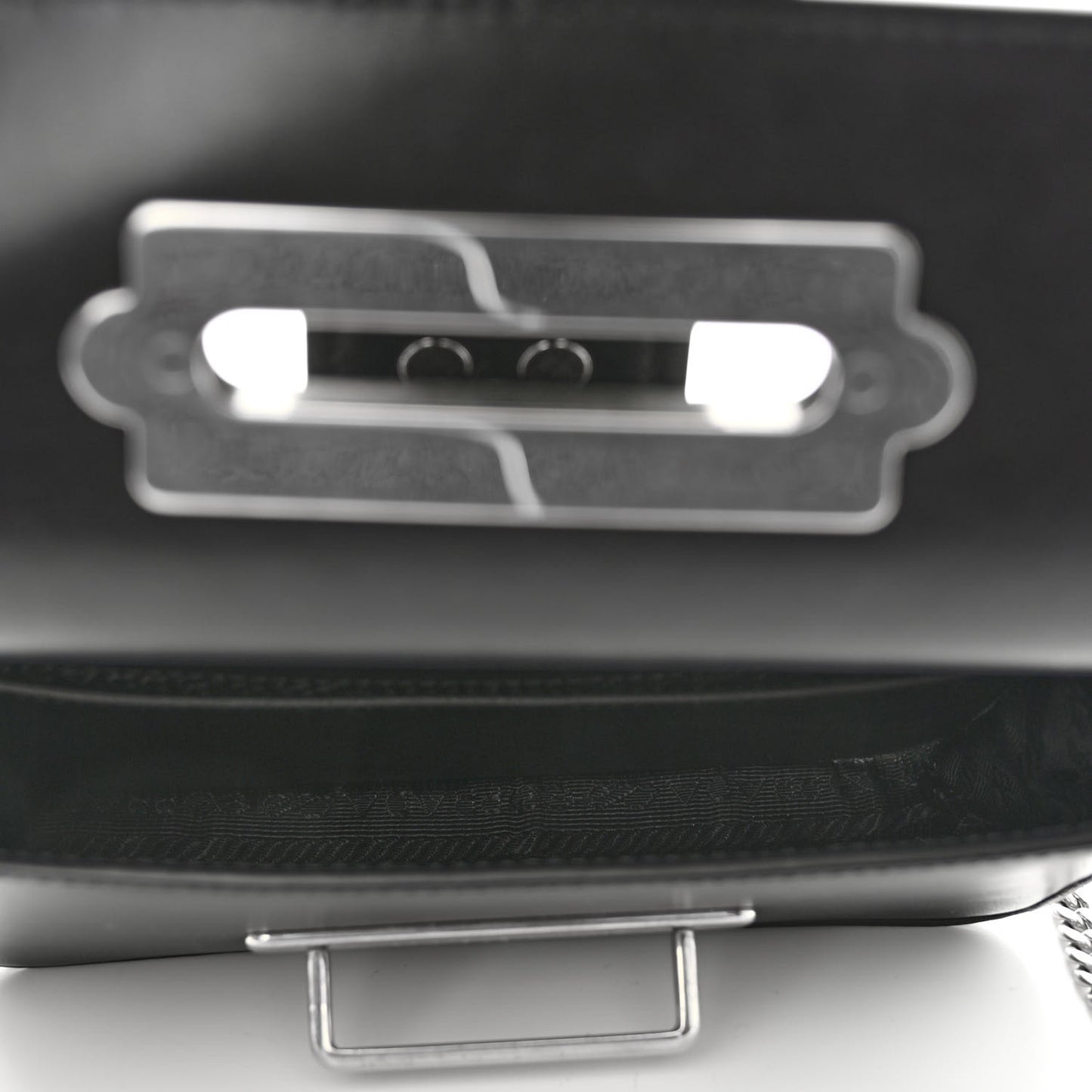 Saffiano City Calf Studded Cahier Belt Bag Black