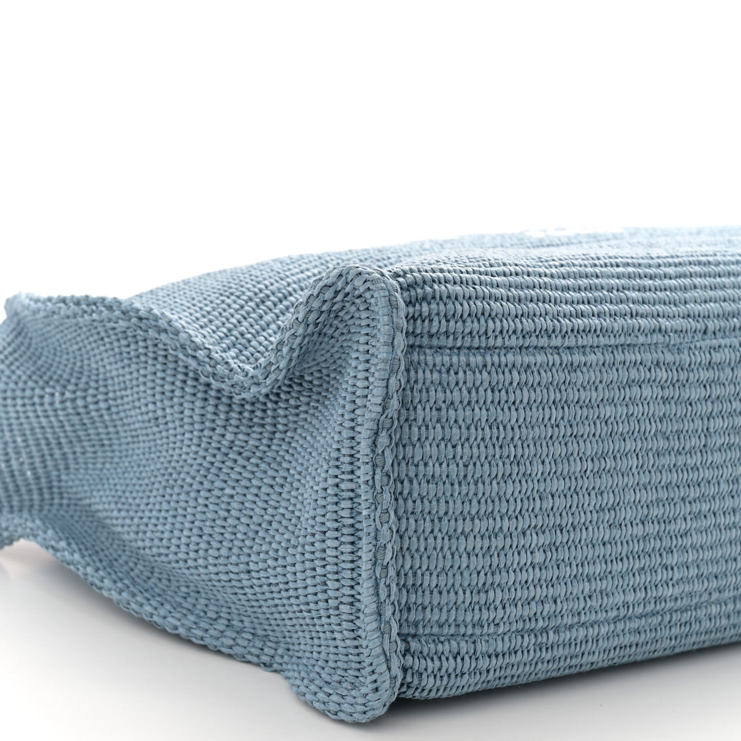 Raffia Large G Shopping Tote Blue
