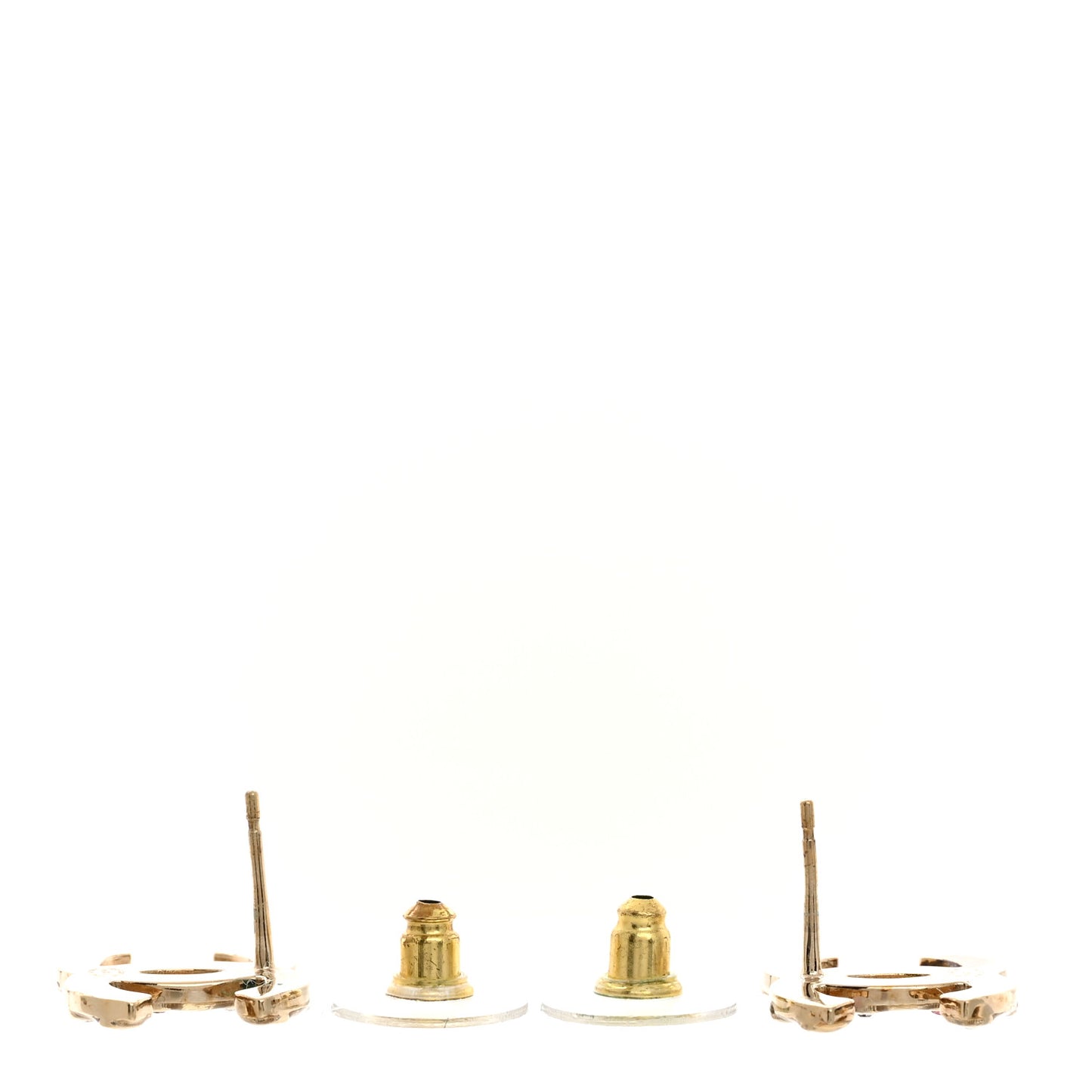 Crystal CC Earrings Gold Multicolor