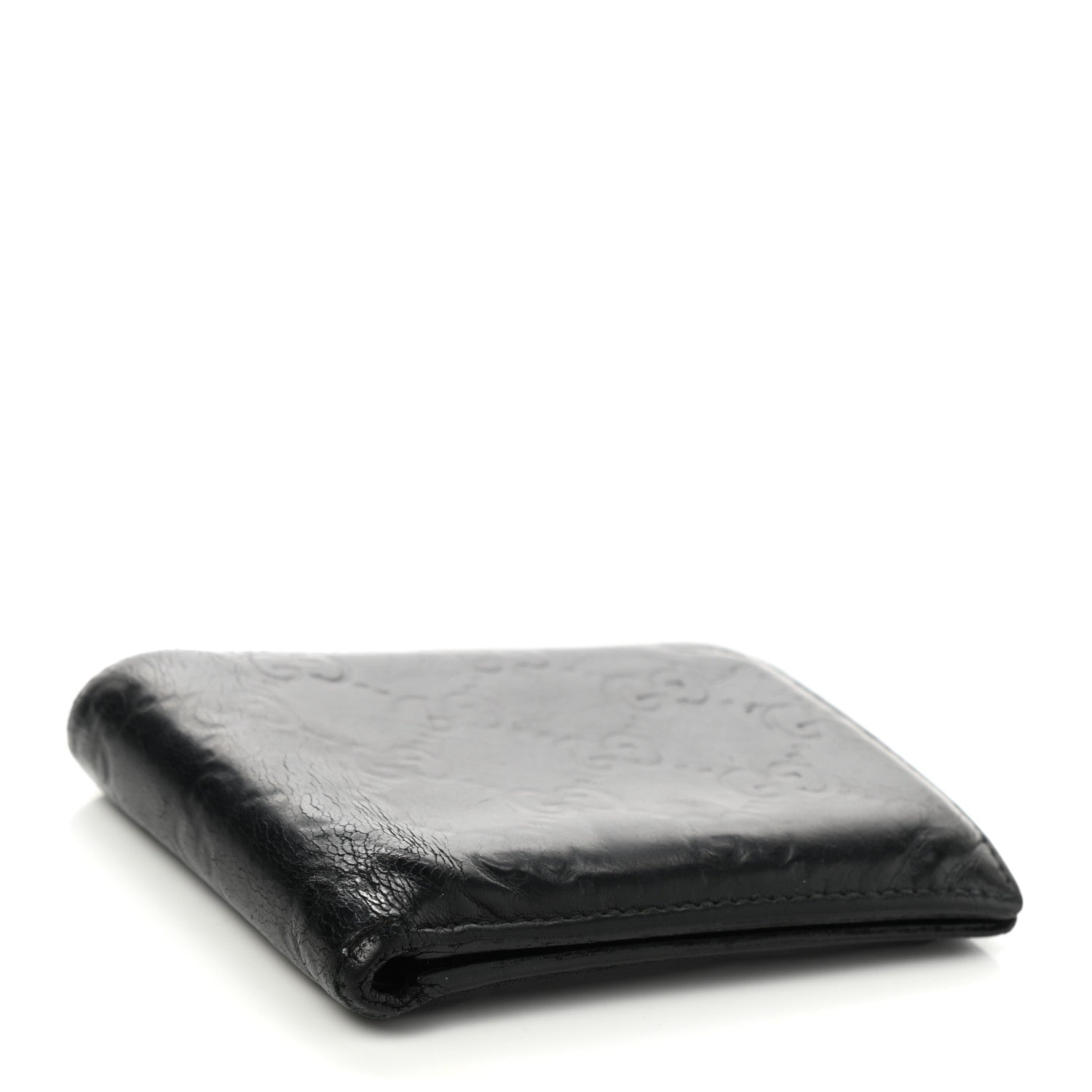 Gucci Guccissima Avel Bi-Fold Wallet Black 4 of 9