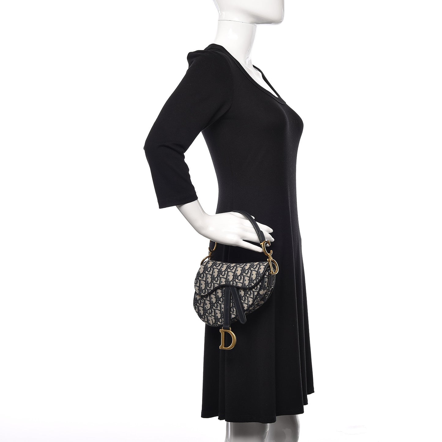 Oblique Mini Saddle Bag Blue